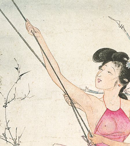汕头-胡也佛的仕女画和最知名的金瓶梅秘戏图